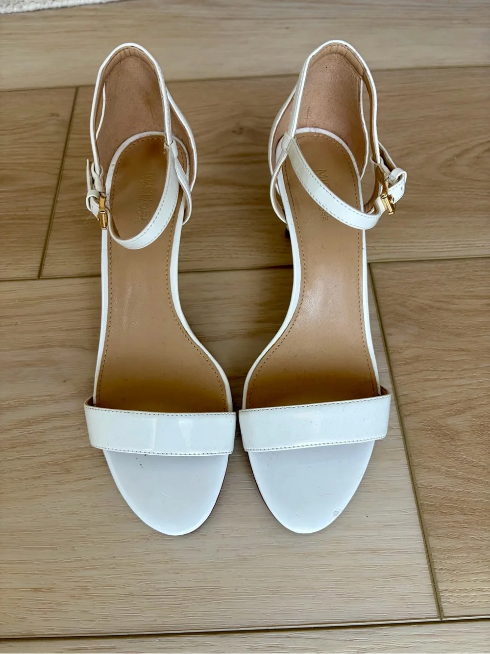 Michael Kors Women's White Ankle-Strap Heels